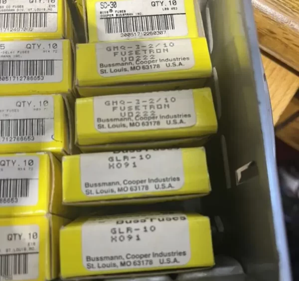 COOPER BUSSMANN GLR – 10 H 091 FUSES (X1 FUSE EACH) BRAND NEW (2)