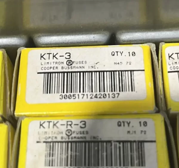 Cooper Bussmann KTK-3 Fuses (x1 Fuse Each) BRAND NEW (1)