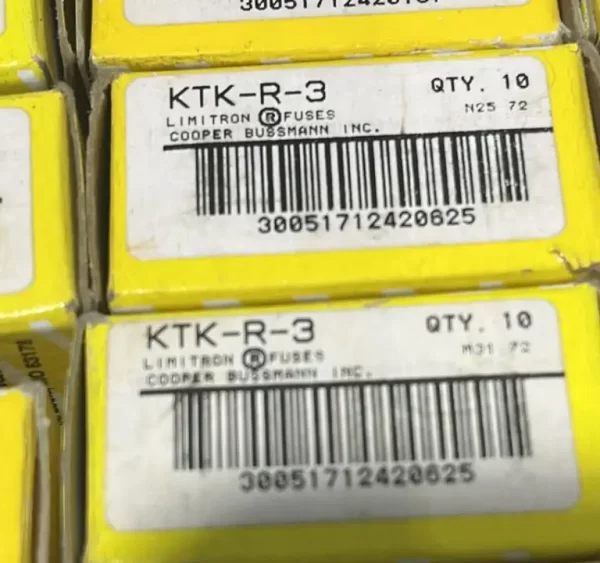Cooper Bussmann KTK-R-3 Fuse (x1 Fuse) BRAND NEW