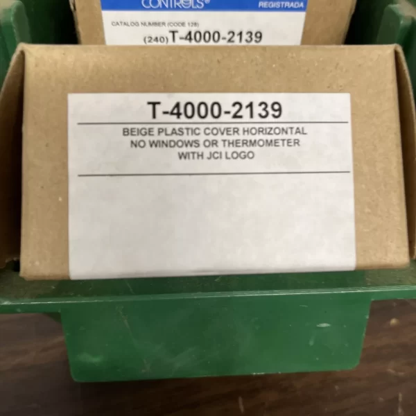 Johnson Controls T-4000-2139 Thermostat Cover Beige pneumatic  thermostat NEW