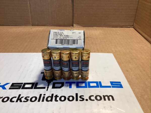 Fusetron FRN-R 1/2 Class RK5 Fuses 1/2A 250V (LOT OF 5)
