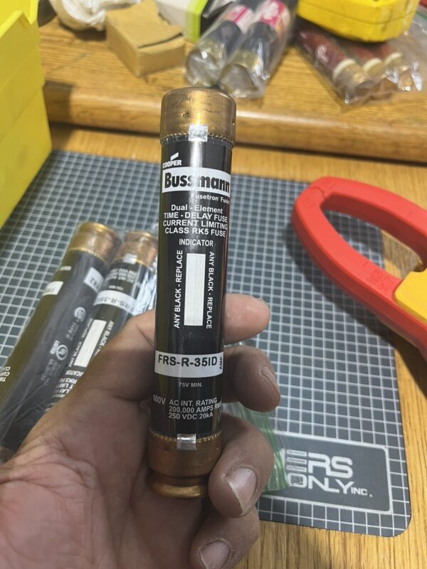 LOT OF 3 Cooper Bussman FRS- R – 35 ID Indicator Fuses