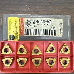 SANDVIK COROMANT R166.0G-16UN01-160 *60 ISO-16 EXT R 1020 M20 Inserts 10pk