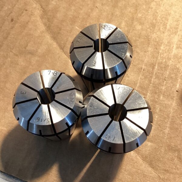 ER32 5/16” 7-8 Precision Spring Collets - SET OF 3 - Image 2