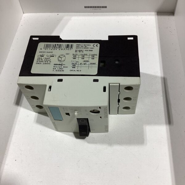 Siemens Sirius 3RV1011-0JA10  Circuit Breaker/Motor Protector - Image 2