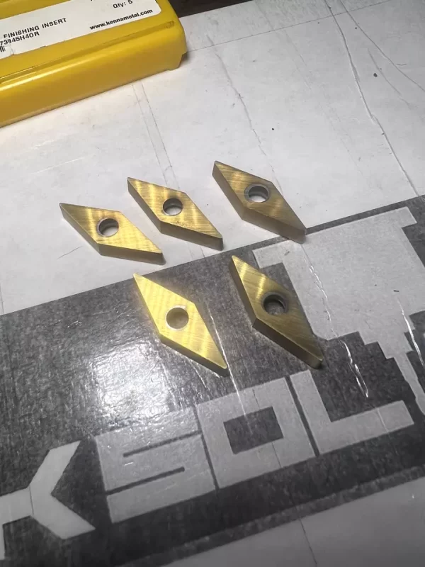 KENNAMETAL VBMT160408LF KC730 SCREW ON LF LIGHT FINISHING INSERTS - Image 2