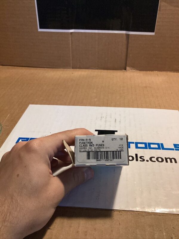 **LOT OF 7** Bussmann Fusetron FRN-R-5 Amp Fuses Class RK5 250V 5A **BRAND NEW** - Image 2