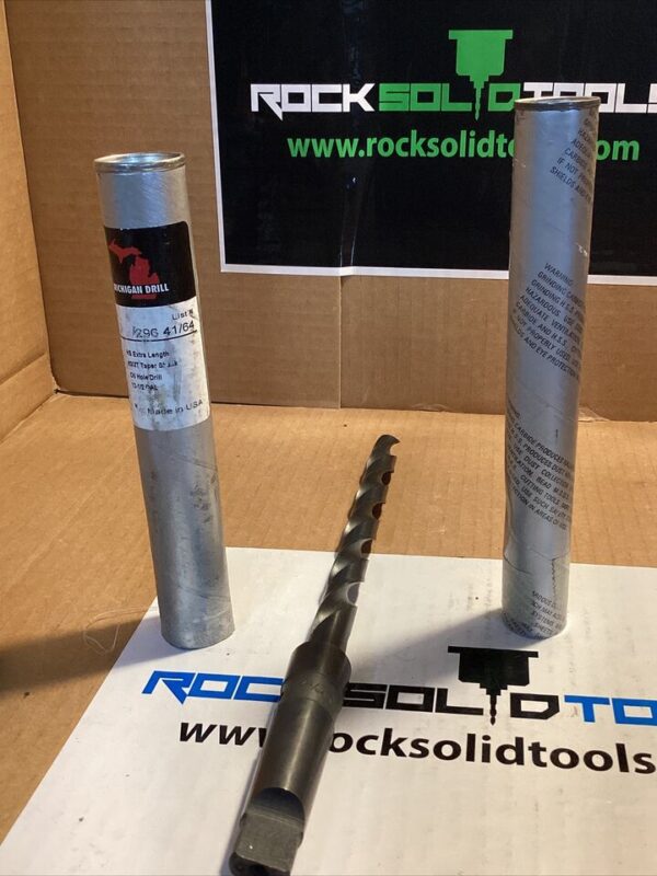 Michigan Drill 296 Series #3MT 49/64” Extra Long, High Speed Oil Hole Drill Bit