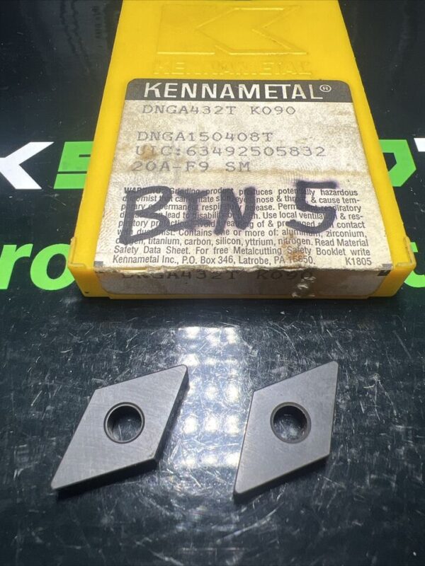 Kennametal DNGA 432T (DNGA 15-04-08T) K090 Ceramic Inserts, 2 Pack