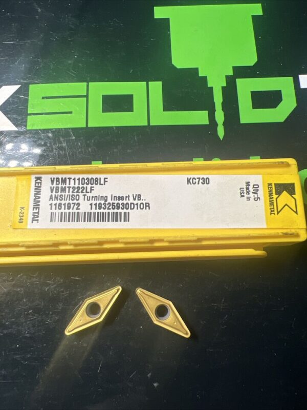 KENNAMETAL VBMT110308LF KC730 ANSI/ISO Turning Inserts 2 Pack