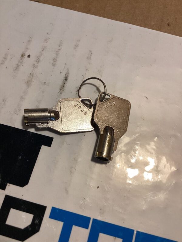 SET OF TWO NEW SENTRYSAFE Round Safe Keys Cut To Code - 2038