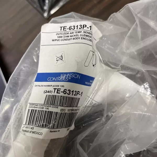 Johnson Controls TE-6313P-1 Outdoor Temp Sensor
