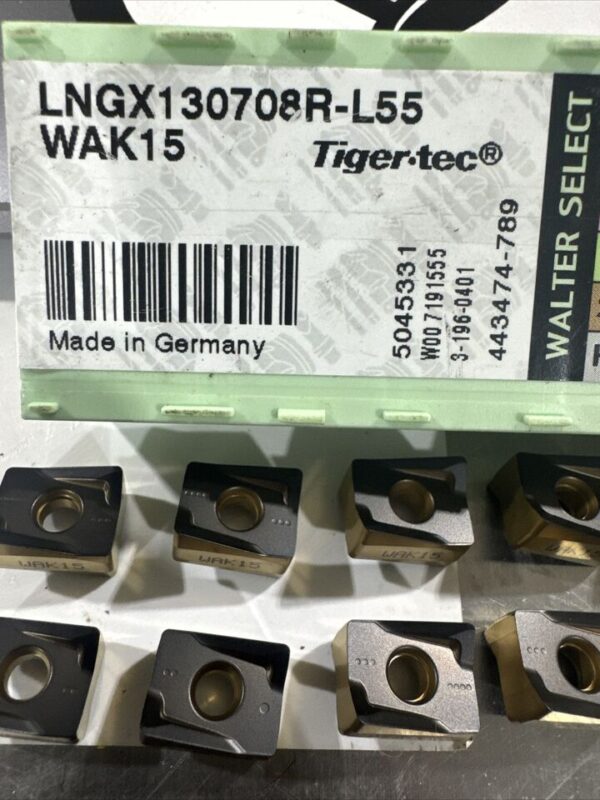WALTER VALENITE TIGER-TEC LNGX130708R-L55 WAK15 Inserts 10pk - Image 2