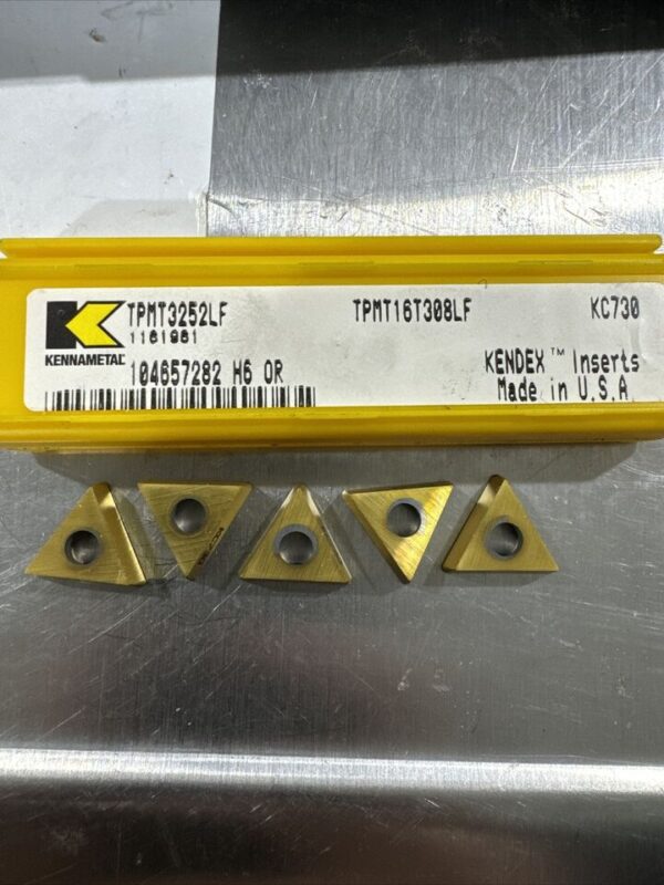 KENNAMETAL TPMT3252LF, TPMT16T308LF Grade KC730 KENDEX Inserts 5pk