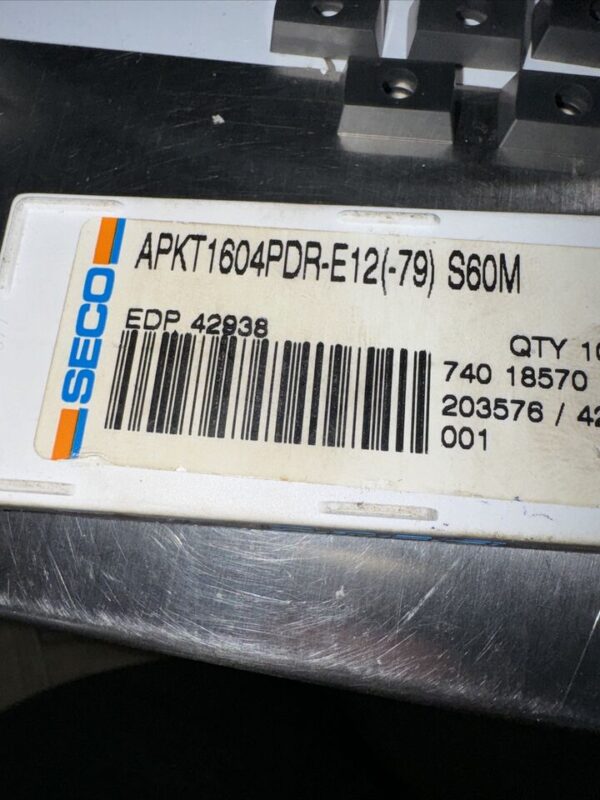 SECO APKT1604PDR-E12(-79) S60M Milling Inserts - Image 2