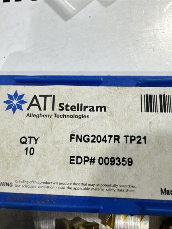 ATI STELLRAM FNG2047R TP21 Carbide Inserts - Image 2