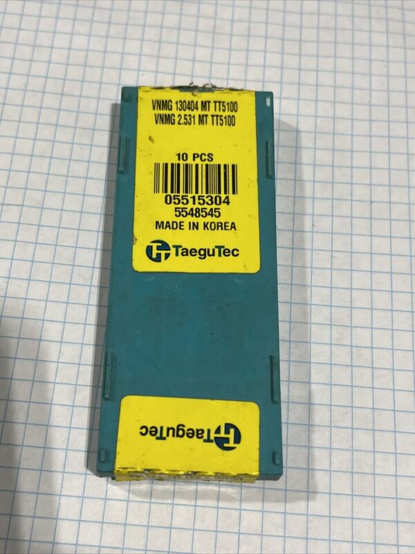TaeguTec VNMG 130404 MT TT5100 Turning Inserts - 10 Pack - Image 2