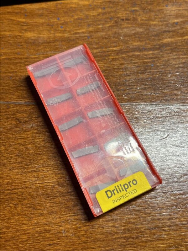 Drillpro Carbide Cutoff Inserts - 10 Pack - Factory Sealed