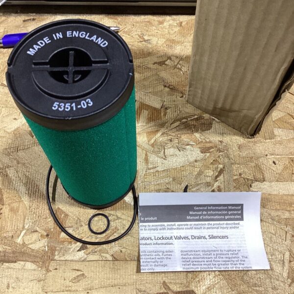 Grainger Speedaire 4ZK62 PNEUMATIC COALESCING FILTER ELEMENT