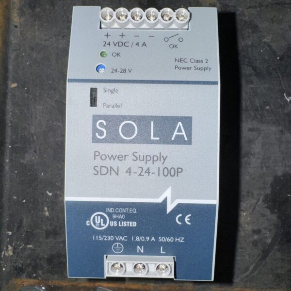 EGS SOLA POWER SUPPLY SDN 4-24-100P OVP