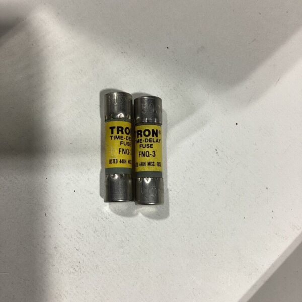 Tron Bussmann FNQ-3 Time Delay Fuse (Lot of 2 NEW)