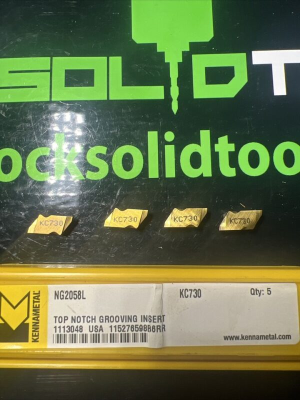 KENNAMETAL NG2058L  KC730 Top Notch Grooving Inserts 4 Pack