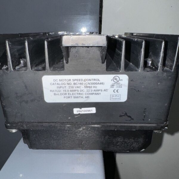 BALDOR DC MOTOR SPEED CONTROL  NEMA 4X DC DRIVE BC160 CN3000A46 - Image 2
