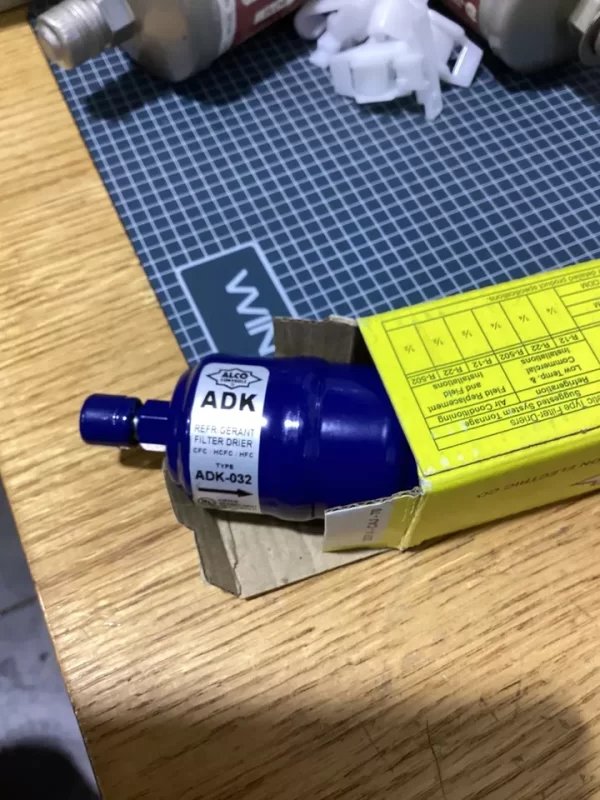 Alco Controls liquid line dryer ADK 032 1/4”SAE inlet 1/4 outlet 1/4"