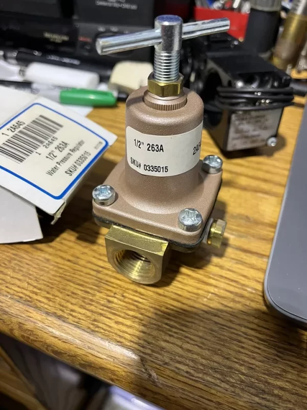 Watts half-inch 263A water pressure regulator New inbox ships today