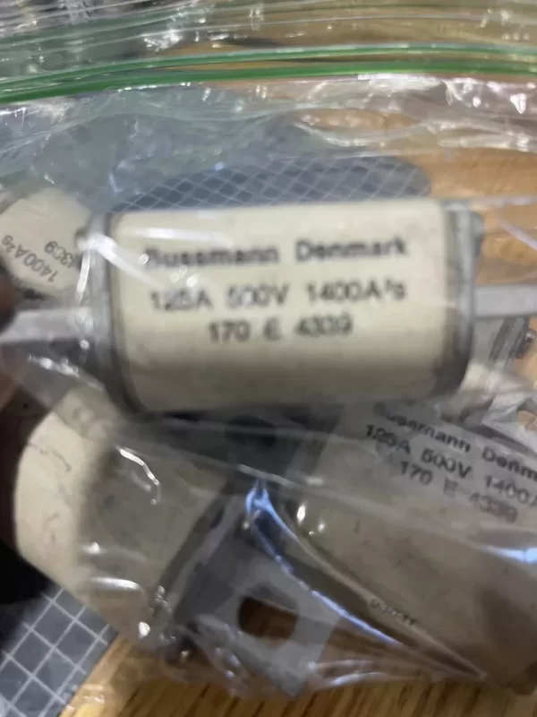 Bussman Denmark 125A 500V Fuses (x1 Fuse Each) TESTED OLD STOCK