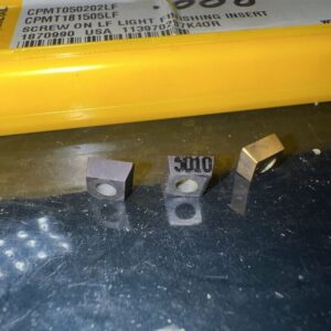 KENNAMETAL CPMT181505LF KC5010 Screw On Light Finishing Inserts, 3 Pack