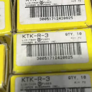 Cooper Bussmann KTK-R-3 Fuse (x1 Fuse) BRAND NEW