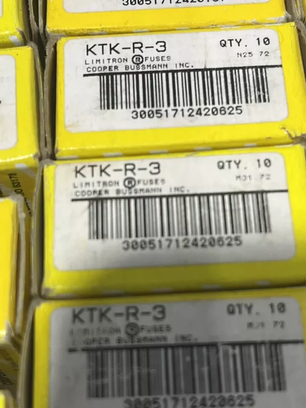 Cooper Bussmann KTK-R-3 Fuse (x1 Fuse) BRAND NEW