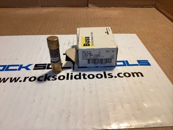 **LOT OF 7** Bussmann Fusetron FRN-R-5 Amp Fuses Class RK5 250V 5A **BRAND NEW**