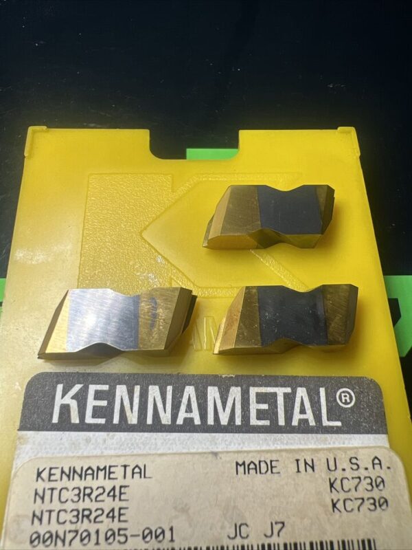 KENNAMETAL NTC3R24E KC730 Threading Inserts, 3 Pack
