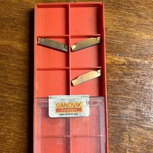 Sandvik Coromant N123H2-0400-0001-CF 1125 Carbide Turning Insert - 3 Piece