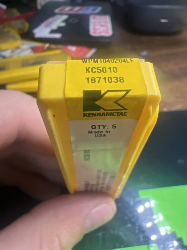 KENNAMETAL WPMT040204LF KC5010 ANSI/ISO Turning Inserts FACTORY SEAL 5 Pack - Image 2