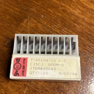 SpecTool T-45104-10 C-5 Carbide Grooving Inserts - 10 Pack