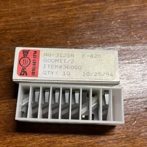 SpecTool NG-3125R F-420 Carbide Grooving Inserts - 9 Pack