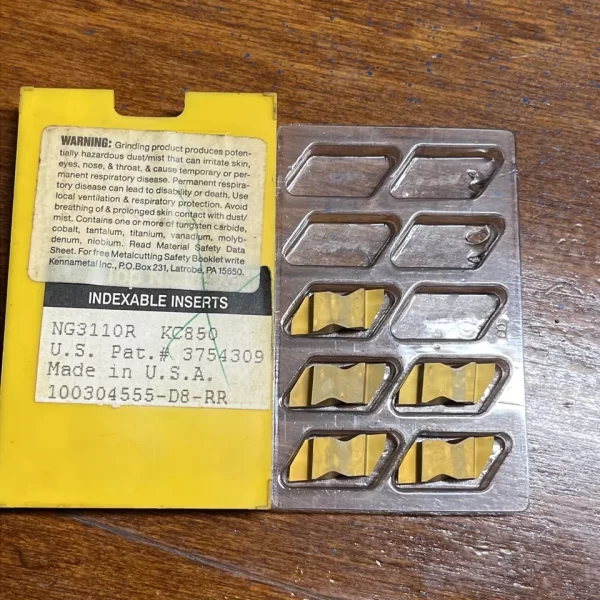 Kennametal MG3110R KC850 Carbide Grooving Inserts - 5 Pack