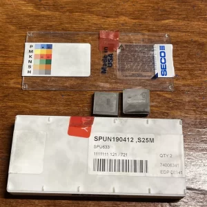 SECO SPUN190412 S25M Carbide Insert - 2 Pack