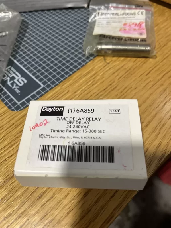 DAYTON 6A859 Encapsulated Timing Relay,24 to240VAC,1A
