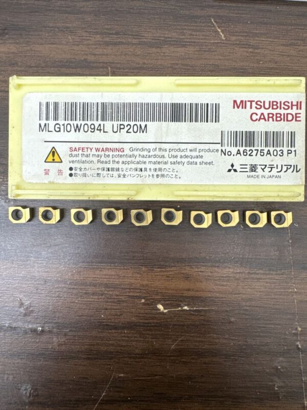 MITSUBISHI MLG10W094L New Carbide Inserts Grade UP20M 10pk Unopened Box