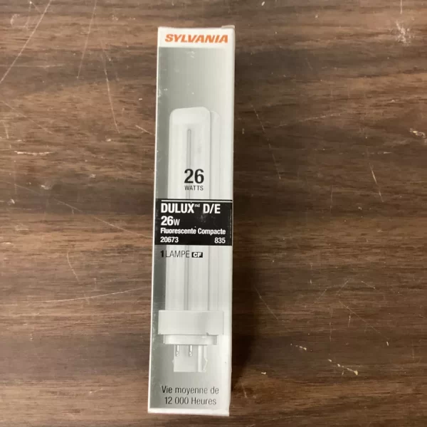 Sylvania 20673 CF26DD/E/835/ECO 26W T4 Double Tube 4pin G24q-3 3500k