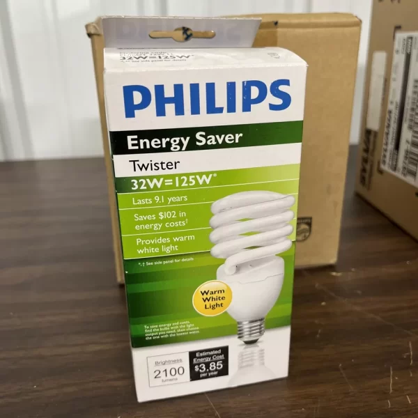 Philips 125W 2100 Lumen Spiral Lightbulb